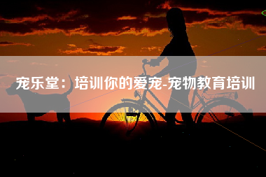 宠乐堂：培训你的爱宠-宠物教育培训