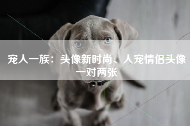 宠人一族：头像新时尚、人宠情侣头像一对两张