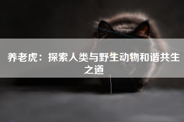 养老虎：探索人类与野生动物和谐共生之道