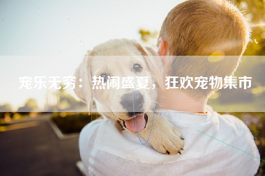 宠乐无穷：热闹盛夏，狂欢宠物集市