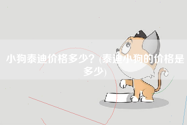 小狗泰迪价格多少？(泰迪小狗的价格是多少)