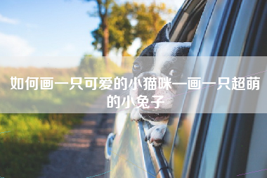 如何画一只可爱的小猫咪—画一只超萌的小兔子