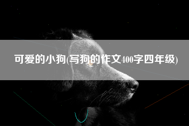 可爱的小狗(写狗的作文400字四年级)