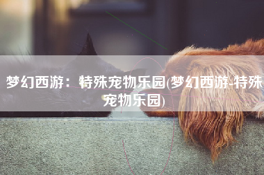 梦幻西游：特殊宠物乐园(梦幻西游-特殊宠物乐园)