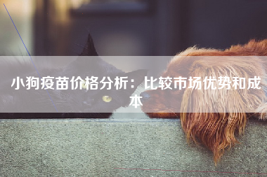小狗疫苗价格分析：比较市场优势和成本