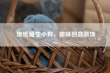 废纸箱变小狗，趣味创意装饰