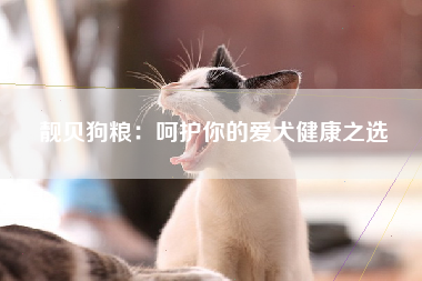 靓贝狗粮：呵护你的爱犬健康之选