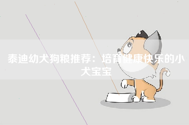 泰迪幼犬狗粮推荐：培育健康快乐的小犬宝宝
