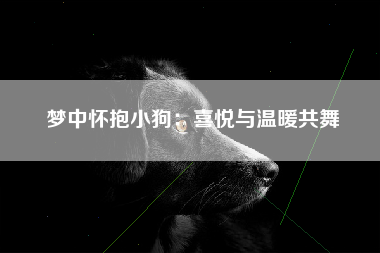 梦中怀抱小狗：喜悦与温暖共舞