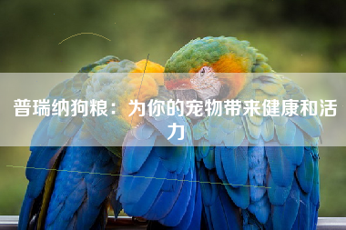 普瑞纳狗粮：为你的宠物带来健康和活力