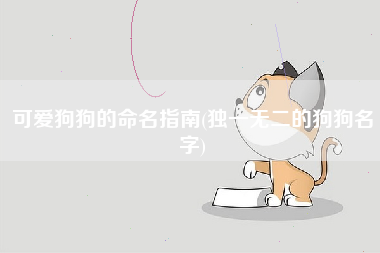 可爱狗狗的命名指南(独一无二的狗狗名字)